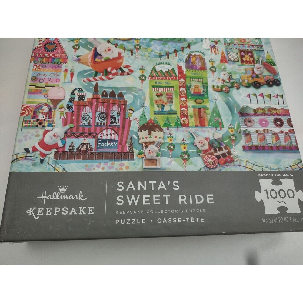 Santa's Sweet Ride 1000 pc Jigsaw Puzzle 24" X 130"